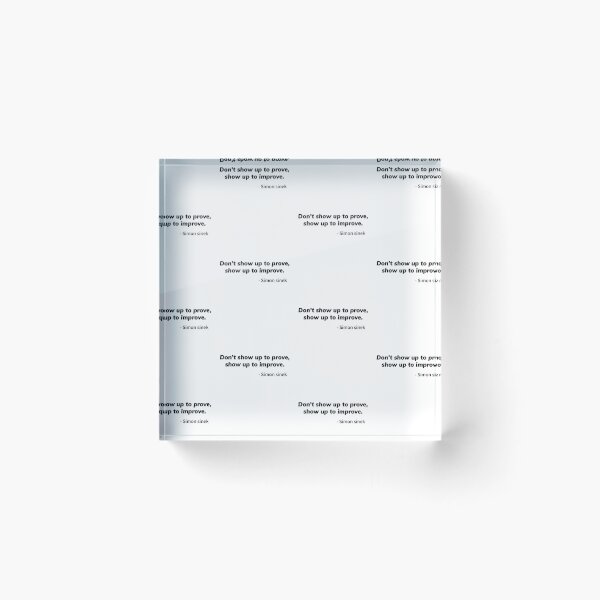 Item preview, Don't talk to prove talk to improve | Simon Sinek quote designed and sold by Growthmind7.