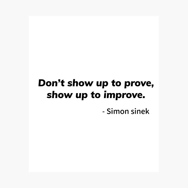 Item preview, Don't talk to prove talk to improve | Simon Sinek quote designed and sold by Growthmind7.