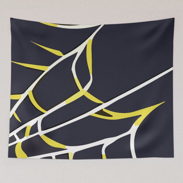 Item preview, Spiderweb Halloween Cobweb in black, yellow and white designed and sold by SamJanner.