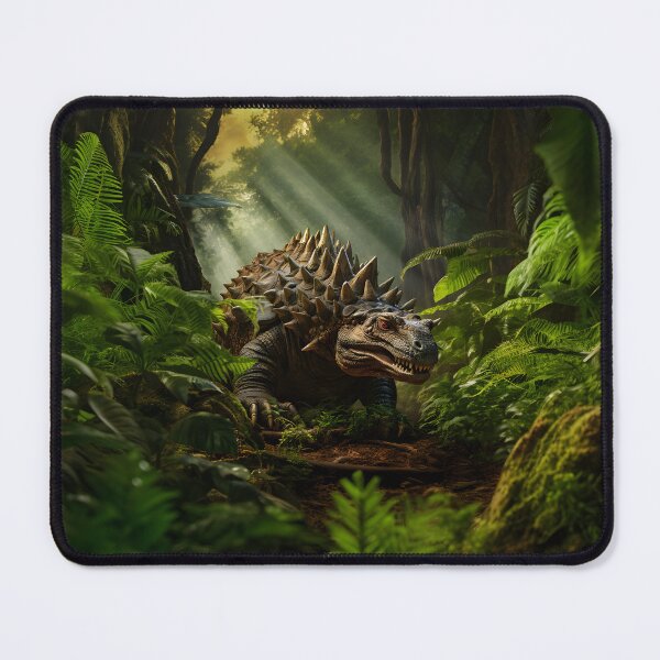 Item preview, Ankylosaurus in Action - A primeval and fascinating jungle scene designed and sold by Jackflash2023.