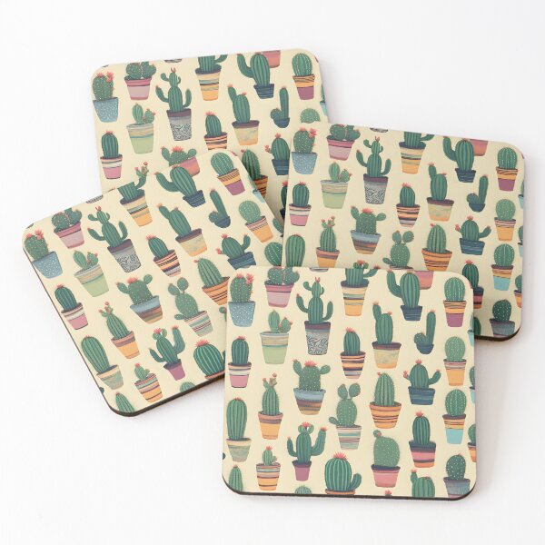 Item preview, Cacti in Colorful Pots Design designed and sold by RandomJunction.