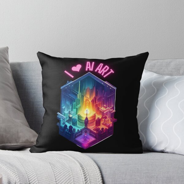 Item preview, I ❤ AI Art Love Heart Digital Artist Artificial Intelligence designed and sold by stine1.