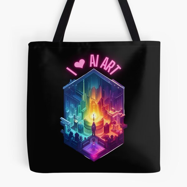 Item preview, I ❤ AI Art Love Heart Digital Artist Artificial Intelligence designed and sold by stine1.