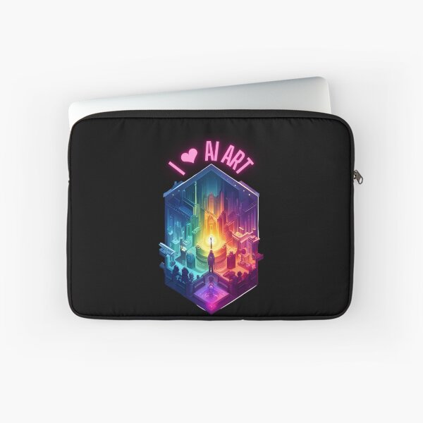 Item preview, I ❤ AI Art Love Heart Digital Artist Artificial Intelligence designed and sold by stine1.