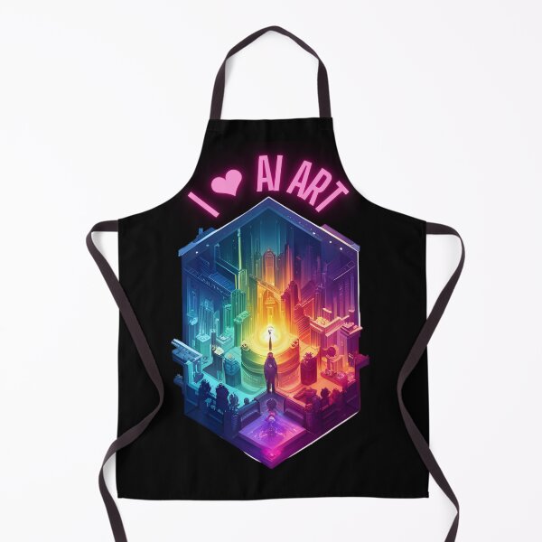 Item preview, I ❤ AI Art Love Heart Digital Artist Artificial Intelligence designed and sold by stine1.