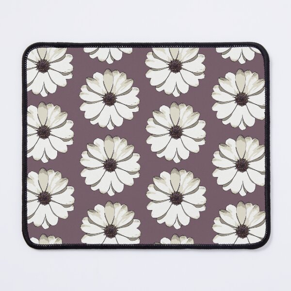 Item preview, Minimalistic White African Daisy Black Outline Art designed and sold by taiche.