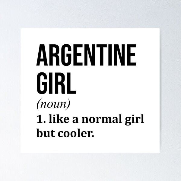 Item preview, Argentine Girl Definition designed and sold by XCIV.