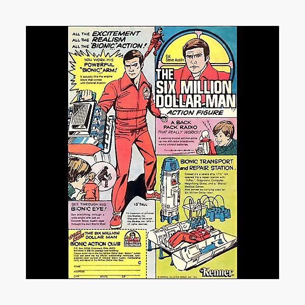 Item preview, Vintage Six Million Dollar Man designed and sold by NancyEast.