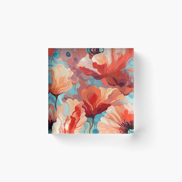 Item preview, “Poppies in Full Bloom: A Floral Extravaganza” designed and sold by TheFrenchVegan.