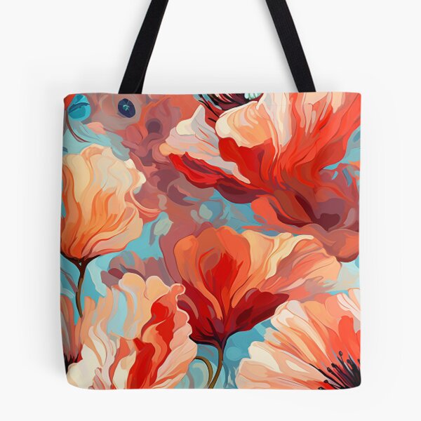 Item preview, “Poppies in Full Bloom: A Floral Extravaganza” designed and sold by TheFrenchVegan.
