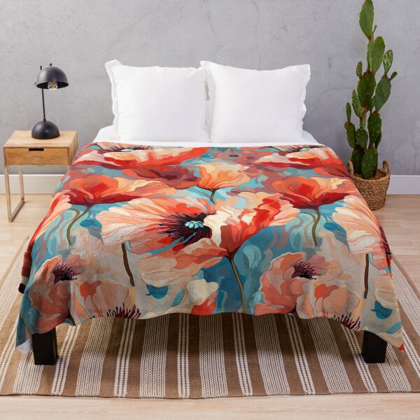 Item preview, “Poppies in Full Bloom: A Floral Extravaganza” designed and sold by TheFrenchVegan.