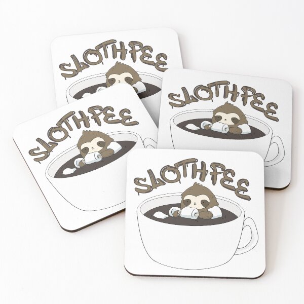 Item preview, sloth coffee sticker designed and sold by Unbranddigitalart.