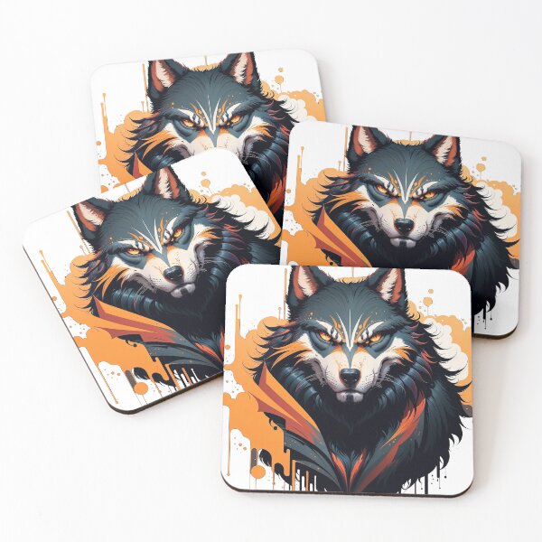Item preview, Wolf Spirit graphic design illustration designed and sold by khaq.