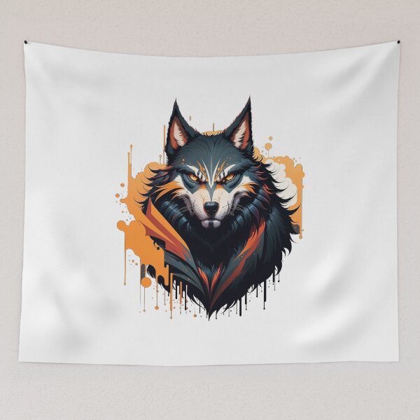 Item preview, Wolf Spirit graphic design illustration designed and sold by khaq.