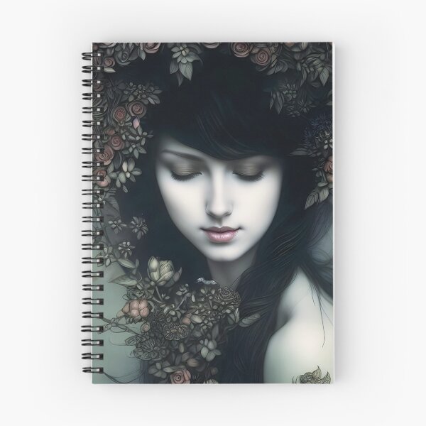 Item preview, Floral Somberness: A Dark and Enchanting Portrait of Beauty and Mystery designed and sold by stine1.