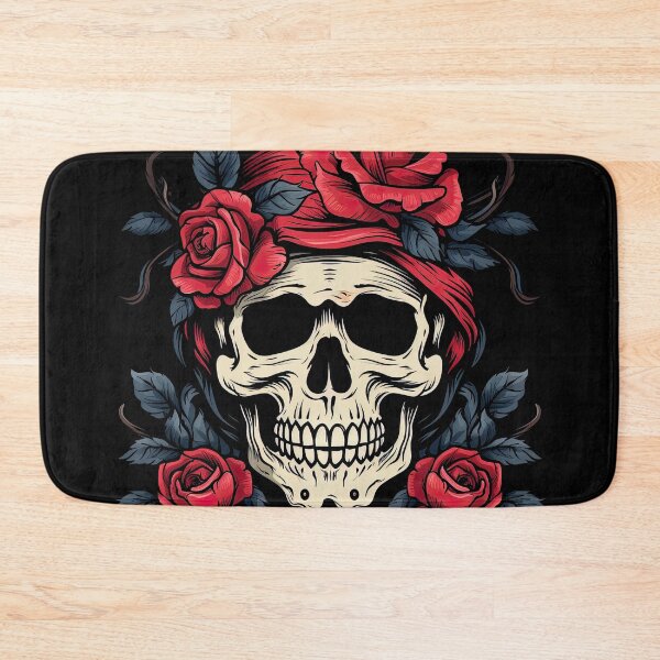 Item preview, Creepy Rose Skull Vector designed and sold by eyestetix.