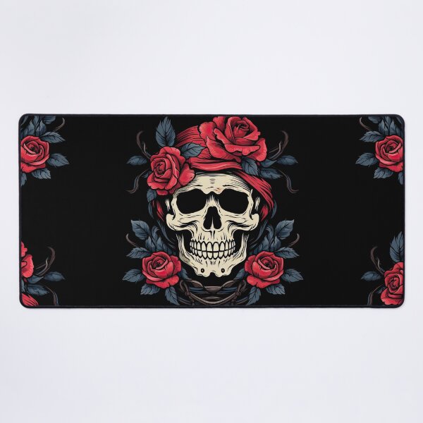 Item preview, Creepy Rose Skull Vector designed and sold by eyestetix.