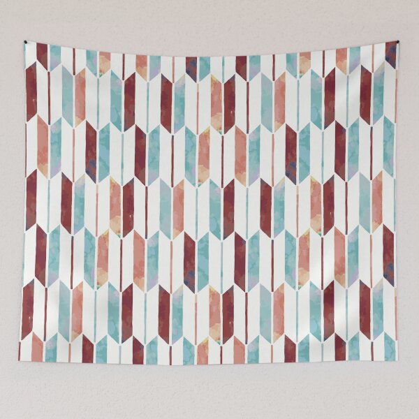 Item preview, Yagasuri Watercolor Arrows [dark red-pink] designed and sold by Aia UENO design.