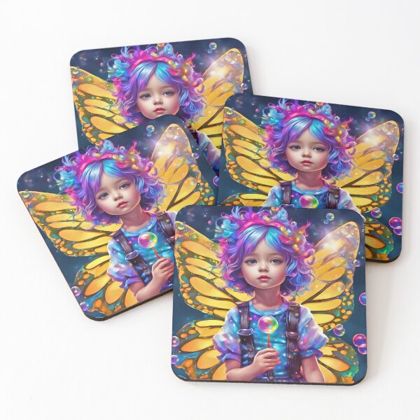 Item preview, Aria- Punky Pop Art Bubble Fairy designed and sold by FaerieFusion.