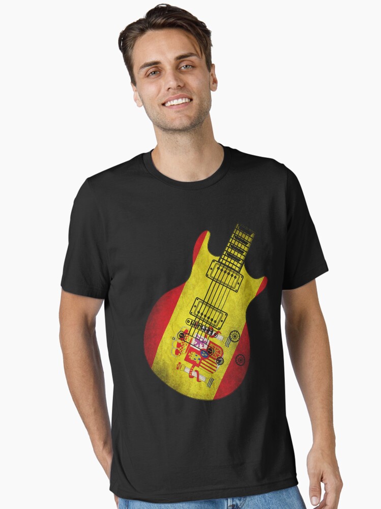 Camiseta esencial for Sale con la obra «Guitarra Bandera De España