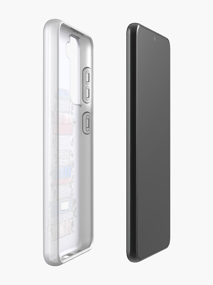 Alternate view of Flowery Books Samsung Galaxy Phone Case