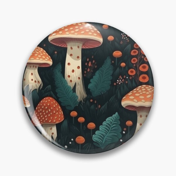 Item preview, Mushroom in the dark night designed and sold by MiyahDesign.