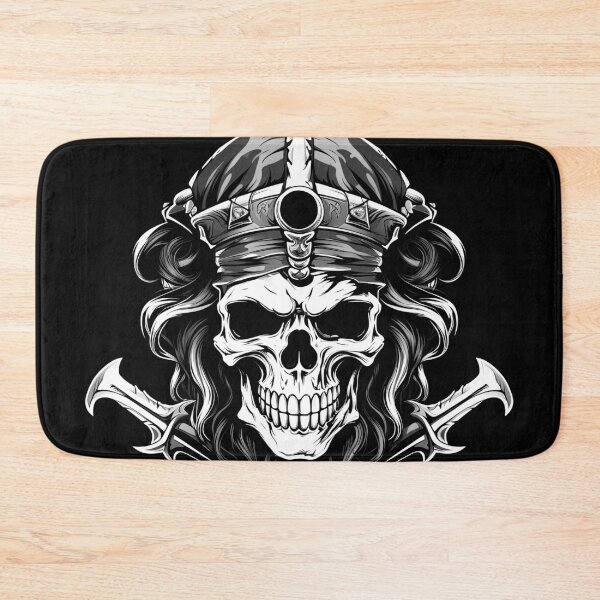 Item preview, Creepy Black and White Pirate Skull designed and sold by eyestetix.