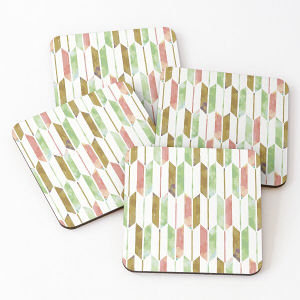 Item preview, Yagasuri Watercolor Arrows [green-pink] designed and sold by Aia UENO design.