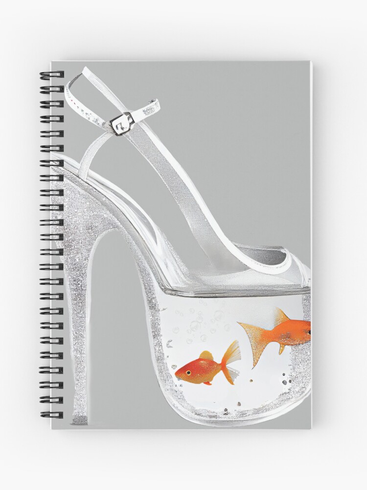 Platform shoes fashion with goldfish in them