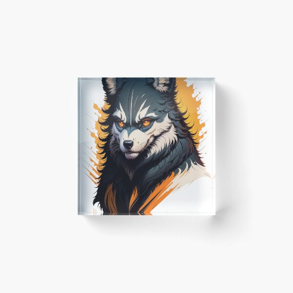 Item preview, Wolf Moon illustration designed and sold by khaq.