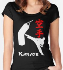 Karate Dark Women's Fitted Scoop T-Shirt