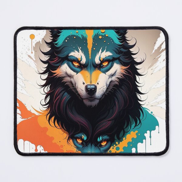 Item preview, Wolf Totem graphics illustration designed and sold by khaq.