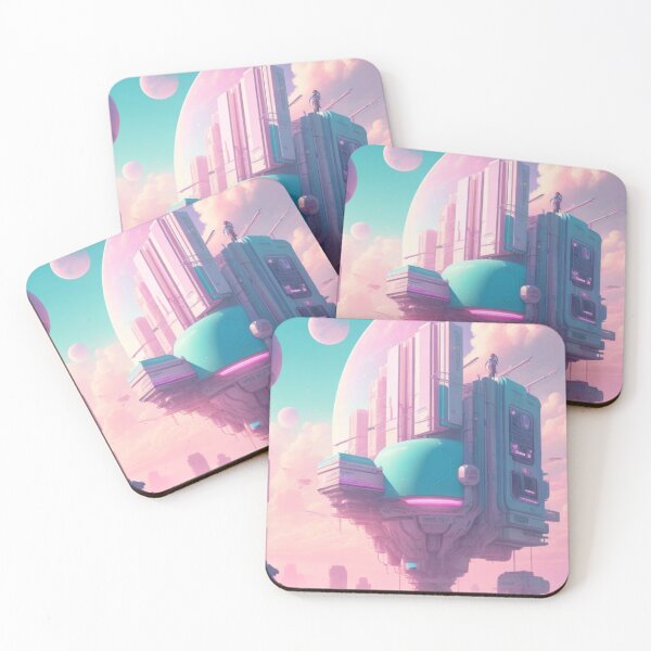 Item preview, Cyberpunk pastel dreamscape designed and sold by mikaws.
