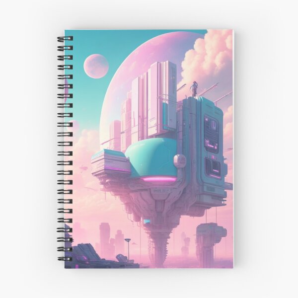 Item preview, Cyberpunk pastel dreamscape designed and sold by mikaws.