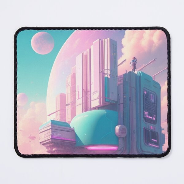Item preview, Cyberpunk pastel dreamscape designed and sold by mikaws.