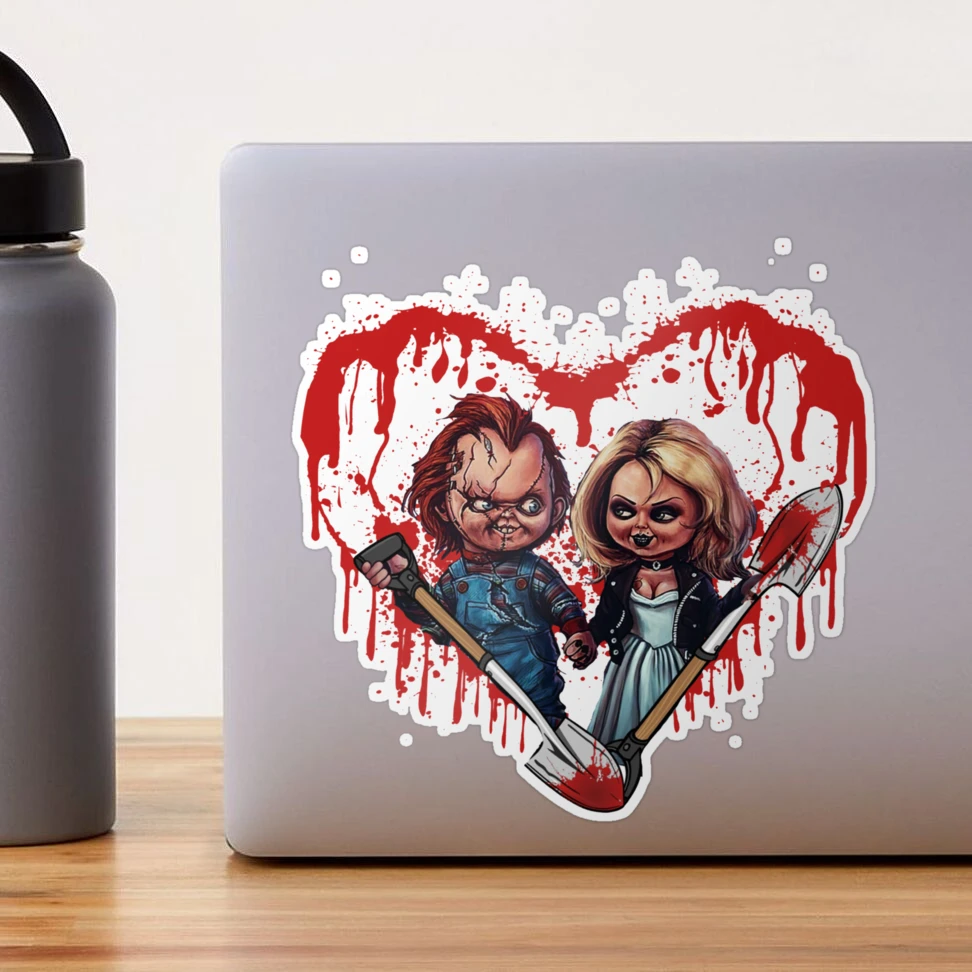 Pegatina for Sale con la obra «Chucky y Tiffany enamorados quieren jugar»  de whiteakerma | Redbubble