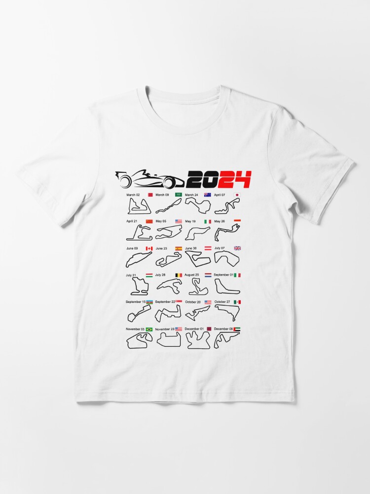 Calendar season 2023 MotoGp circuits sport v2 Essential T-Shirt for Sale  by ideasfinder