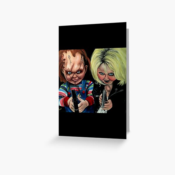 Chucky And Tiffany Greeting Cards for Sale