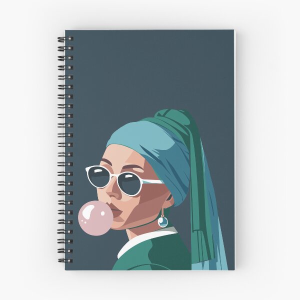 Item preview, Bubblegum Chic: The Vermeer Vibe - Girl with pearl earring remake designed and sold by EmeraldeaArt.