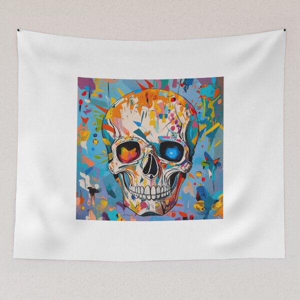 Item preview, Painting skull designed and sold by SabyDigitalArt.