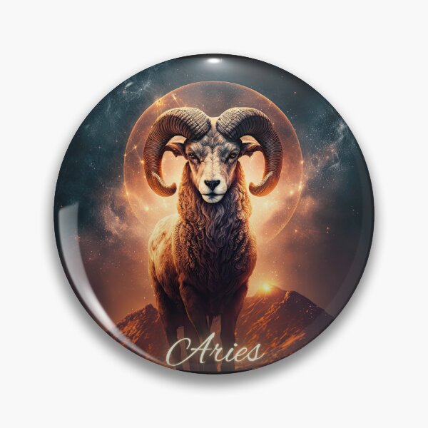 Item preview, Aries Astrology Art: The Bold Ram and Mars designed and sold by ieluxury.