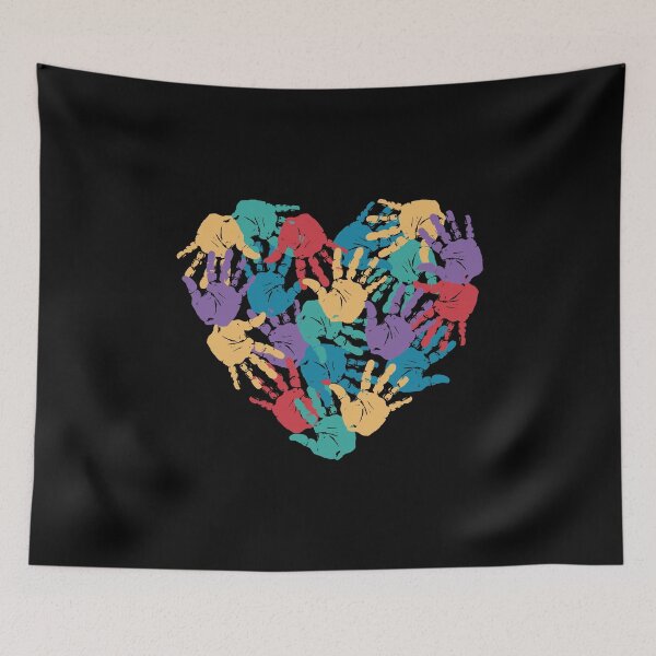 Item preview, Heart children's handprint designed and sold by DerSenat.