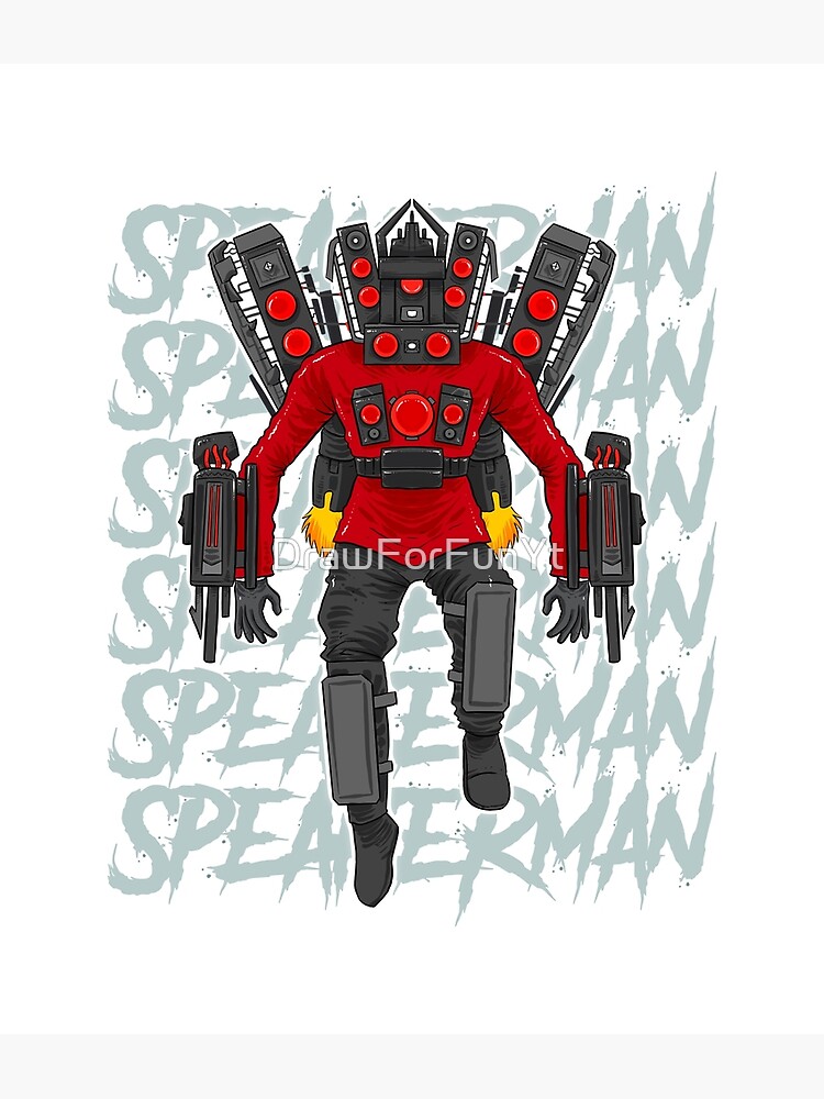 speakerman skibidi toilet fan art Poster for Sale by DrawForFunYt