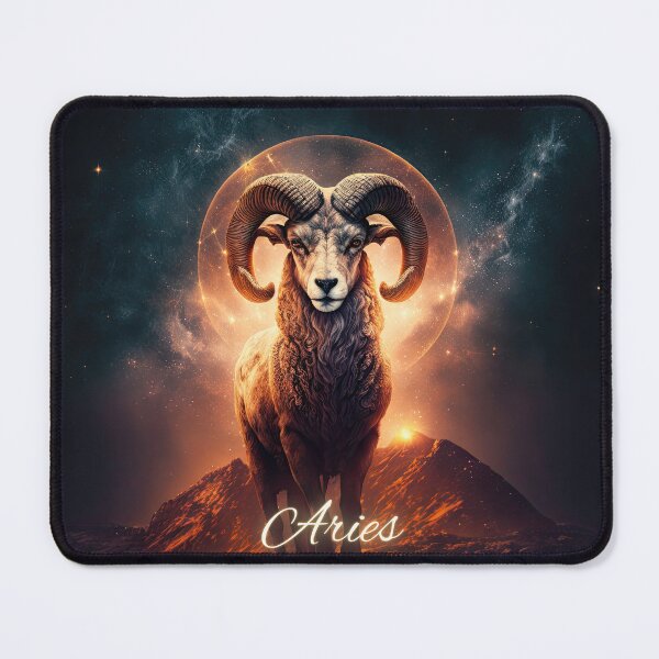 Item preview, Aries Astrology Art: The Bold Ram and Mars designed and sold by ieluxury.