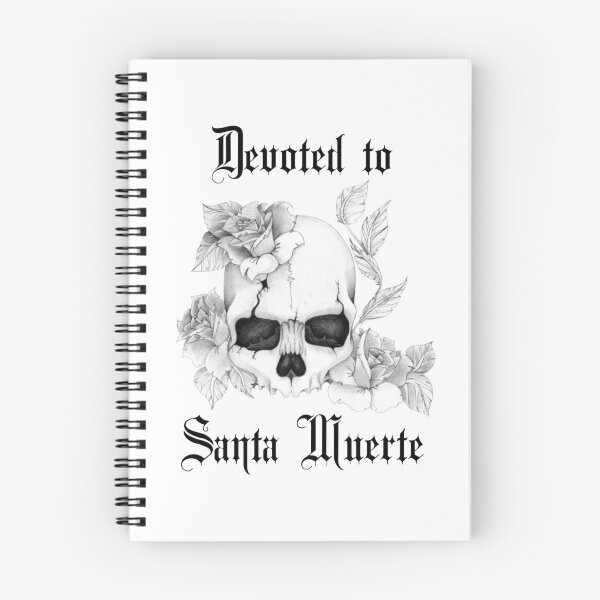 Item preview, Devoted to Santa Muerte-with Skull and Roses designed and sold by WinterTempest.