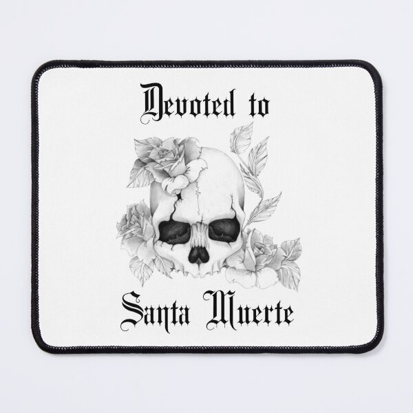 Item preview, Devoted to Santa Muerte-with Skull and Roses designed and sold by WinterTempest.