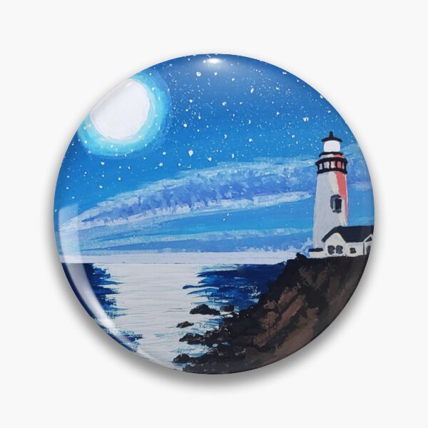 Item preview, Illuminated Lighthouse at Night designed and sold by KayleeRoseArt.