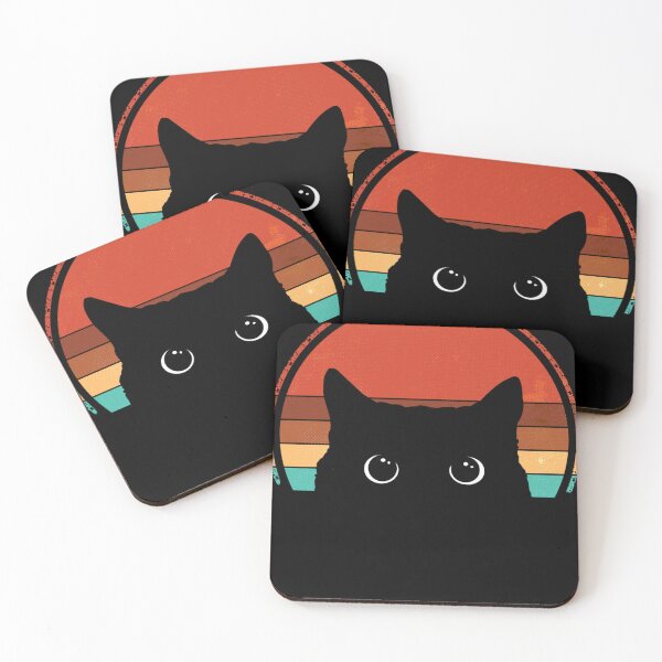 Item preview, Black Cat Peeking Sunset Vintage designed and sold by paaniartonnb.