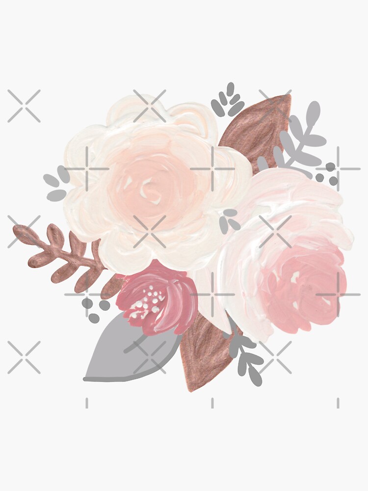 Rose Gold Floral | Sticker