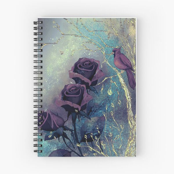 Item preview, Purple Roses and a bird designed and sold by AdRonDesign.